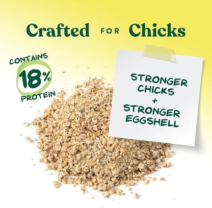 Manna Pro Medicated Chick Starter Grower, Crumbled Chick Feed with Amprolium, Complete Nutrition for Young Chickens, Supports Healthy Growth and Coccidiosis Prevention, 6-Pack of 5 lb Bags