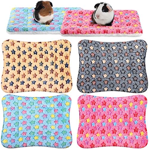 Tuanse 4 Pack Guinea Pig Bed Mat Bedding, Little Star, 13 x 10 Inch
