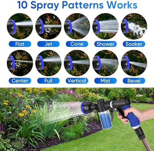 Pet Bathing Sprayer Kit,10 Spray Patterns, Adjustable Hose Wash Sprayer