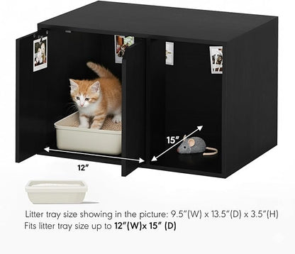 Furinno Peli Litter Box Enclosure, Small, Americano