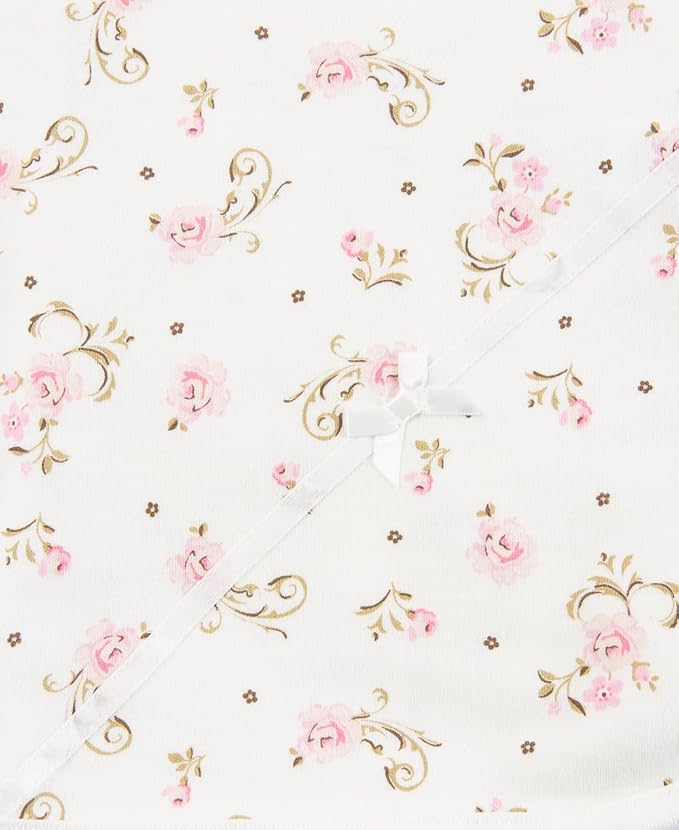 Little Me baby girls nursery swaddling blankets, Vintage Rose, One Size US