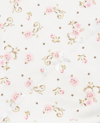 Little Me baby girls nursery swaddling blankets, Vintage Rose, One Size US