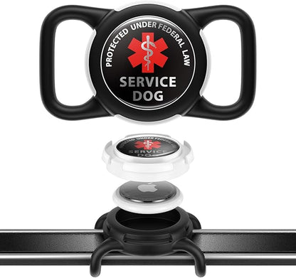 Waterproof AirTag Holder for Dog Collar, Soft Slide-On Dog AirTag Holder | Full-Body Protection, No-Dangle Fit, Ultra-Durable, Lightweight, Tool-Free Installation, Fits Dog & Cat Collars