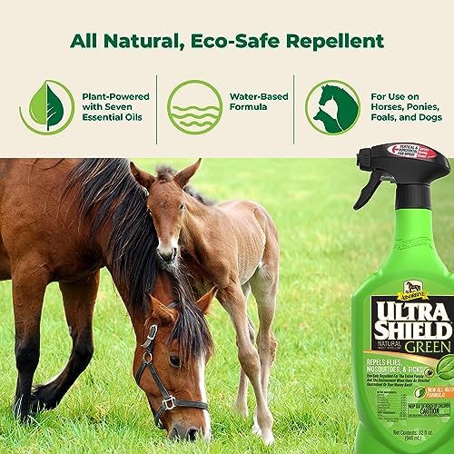 Absorbine UltraShield Green Natural Insect Repellent, 32 oz Sprayer