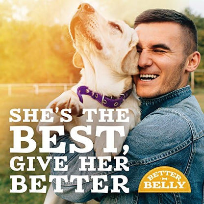 Better Belly Highly Digestible Rawhide Dental Chews, Treat Your Dog to a Chew with NO Artificial Colors or Flavors, 10 Count (Pack of 2)