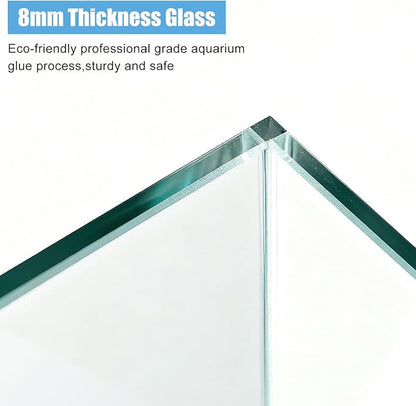 Ultra Clear Glass Aquarium Thickened Large Fish Tank -Suitable for High-end Fish Enthusiasts (29 Gallon)