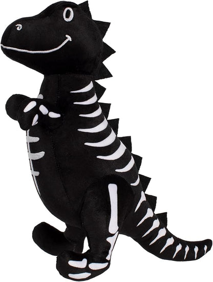 Fringe Studio Pet Toy, Trick RAWR Treat Glows in the Dark Plush Dog Toy, PetShop Collection (314607)