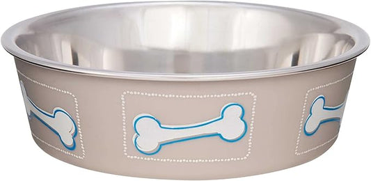 Loving Pets Coastal Bella Bowl for Dogs, Medium, Sand