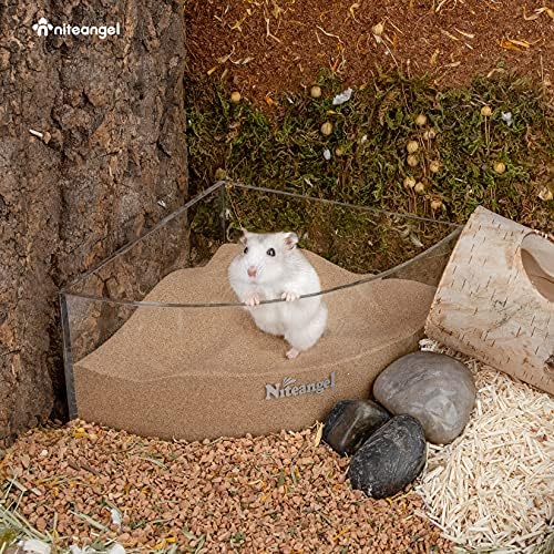 Niteangel Hamster Desert Bath Sand: 12lb/192oz No-Dust Bath & Easy to Clump