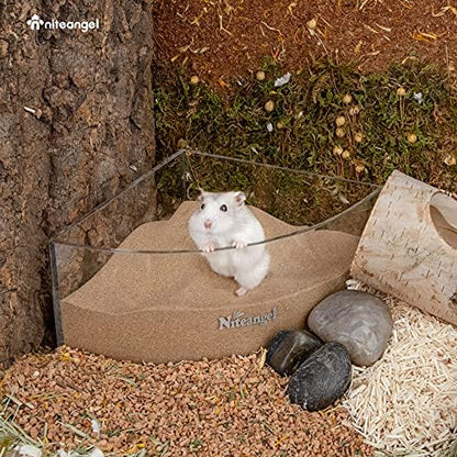 Niteangel Hamster Desert Bath Sand: 12lb/192oz No-Dust Bath & Easy to Clump
