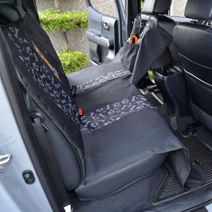 BDK Scooby Doo Waterproof Dog Car Seat Cover for Back Seat, Full Hammock Style – Heavy Duty Black Oxford Automotive Rear Bench Seat Cover for Dogs, Interior Covers for Auto Truck Van SUV