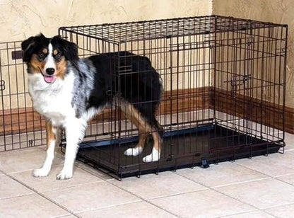 Precision Pet Products Two Door Great Crate Wire Dog Crate, 42 Inch, For Pets 70-90 lbs, With 5-Point Locking System
