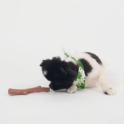 SPOT Bam-Bones Plus Branch -Bamboo Fiber & Nylon, Durable Long Lasting Dog Chew for Aggressive Chewers – Great Toy for Adult Dogs & Teething Puppies Under 60lbs, Non-Splintering, 5.75in, Beef Flavor