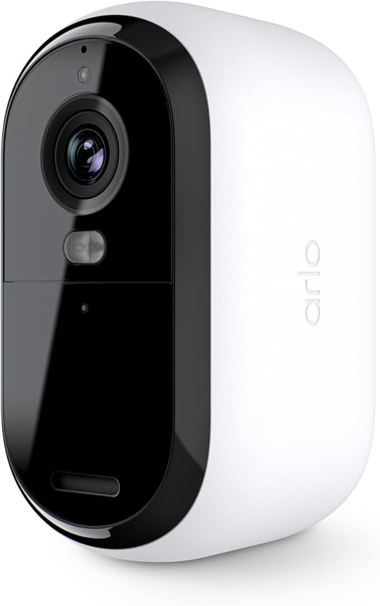Arlo Essential Security Cameras Wireless Outdoor 1080p HD (2nd Gen, 2023 Release) - Battery Power, Person Recognition, Package Detection, Animated Preview, 1-Month Trial of Secure Plan, 1 Cam, White