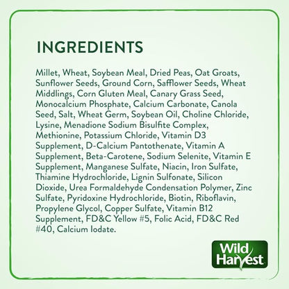 Wild Harvest Universal Blend for Medium and Large Birds 10 Pounds; Fortified Nutrition