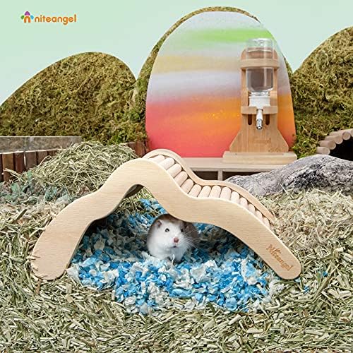 Niteangel Hamster Climbing Bridge Ladder for Hamster Aryclic SandBath Box or Other Small-Sized Pets