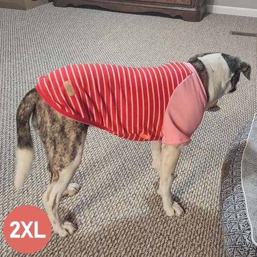 KYEESE 2Pack Dog Sweater with Sleeves Fleece Shirt for Large Dogs