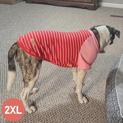 KYEESE 2Pack Dog Sweater with Sleeves Fleece Shirt for Large Dogs