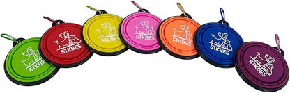 Collapsible Dog Bowl, 6 Pack, Portable, Safe, Reusable, Suitable for Indoor and Outdoor Use