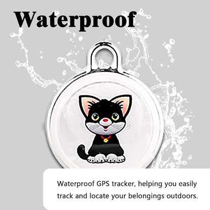 GPS Tracker for Dogs, Mini Cat Tracker, Smart Pet Tracker, Real-Time Tracking & Anti-Lost Alerts, No Monthly Fee, No SIM Card, Waterproof & Drop-Proof, 730-Day Battery Life, Works with iOS & Android
