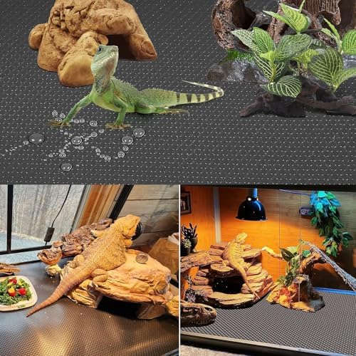 KABASI Reptile Substrate Liner Terrarium Carpet, Tank Accessories