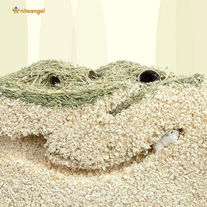 Niteangel Aspen Shaving Hamster Beddings for Syrian Dwarf Hamster Gerbil Mice Degu Rat Rabbit Bunny Guinea Pig Chinchilla Hedgehog or Other Small Pets (30L - 4mm)