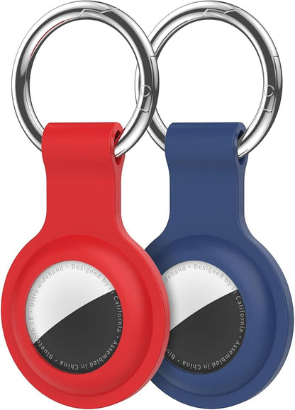 Compatible with AirTag Holder Case Keychain 2 Pack,for AirTag 2nd & 1st Generation Key Chain Ring Case Cover for Air Tag Holder GPS Tracker Air Tag 2nd gen Finders Air Tagholder for Kids,Bags,Luggages
