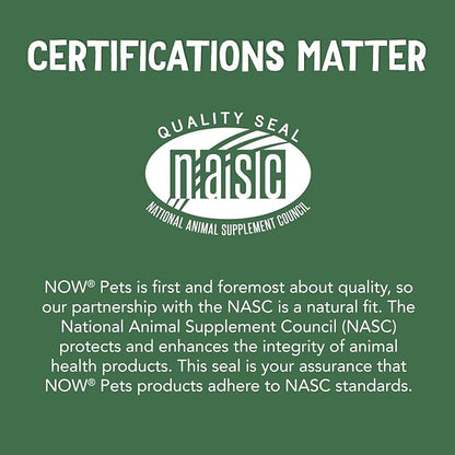 NOW Pet Health, G.I. Support Supplement, Formulated for Cats & Dogs, NASC Certified, 90 Chewable Tablets