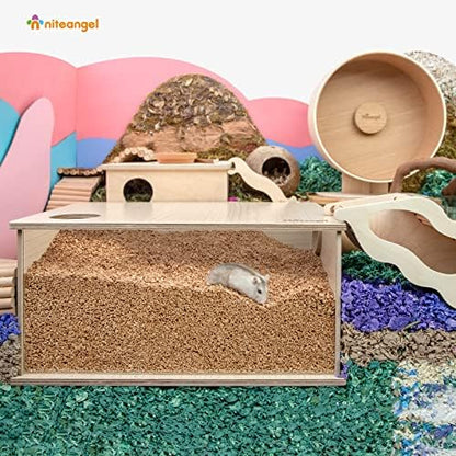 Niteangel Natural Cork Hamster Bedding: 4L Oak granula 2-3mm & Low Dust