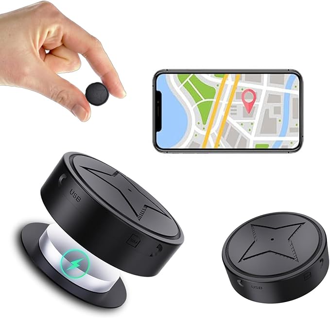 GPS Tracker for Vehicles, No Subscription, GPS Strong Magnetic Vehicle Anti-Lost Tracker, Smallest Locator Real Time, Anti-Theft Micro GPS Tracking Device with Free App, 2026 Upgraded (Model PG12-6)