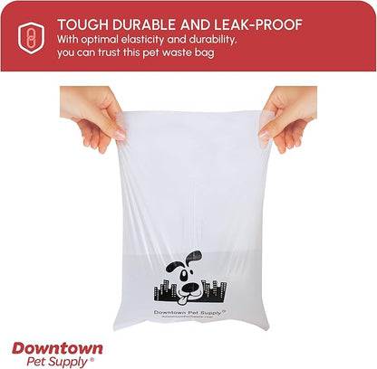 Downtown Pet Supply Scented Poop Bags for Dogs with Dispenser, 1000 Count - Leak-Proof Dog Waste Bags and Bone-Shaped Dog Poop Bags Holder for Leash - Lavender Scented, 12.5" x 8.5"