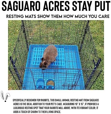 Saguaro Acres Rabbit Cage Resting Mat - Pack of 6 (Blue)