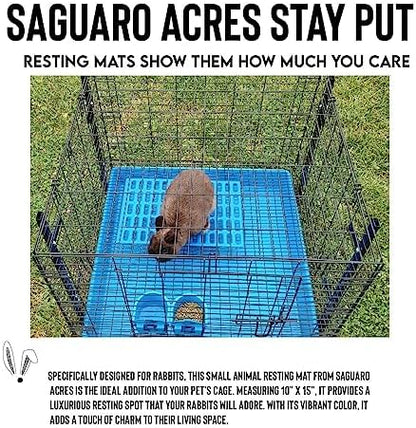 Saguaro Acres Rabbit Cage Resting Mat - Pack of 6 (Blue)