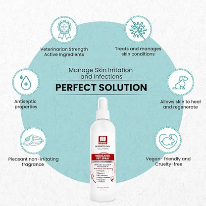 Nootie Medicated Pet Spray for Dogs & Cats, Sensitive Skin Chlorhexidine Spray, Allergy and Itch Relief for Dogs, Sold in Over 5,000 Vet Clinics & Pet Stores Worldwide