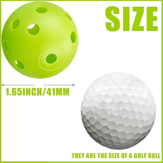 12Pcs Cat Ball Toy, Low Noise No Bells Holey Plastic Cat Balls, Funny Interactive Cats Toys for Indoor Cats, Firm Toy Balls for Kitten Puppy Ferret Bird (1.65")