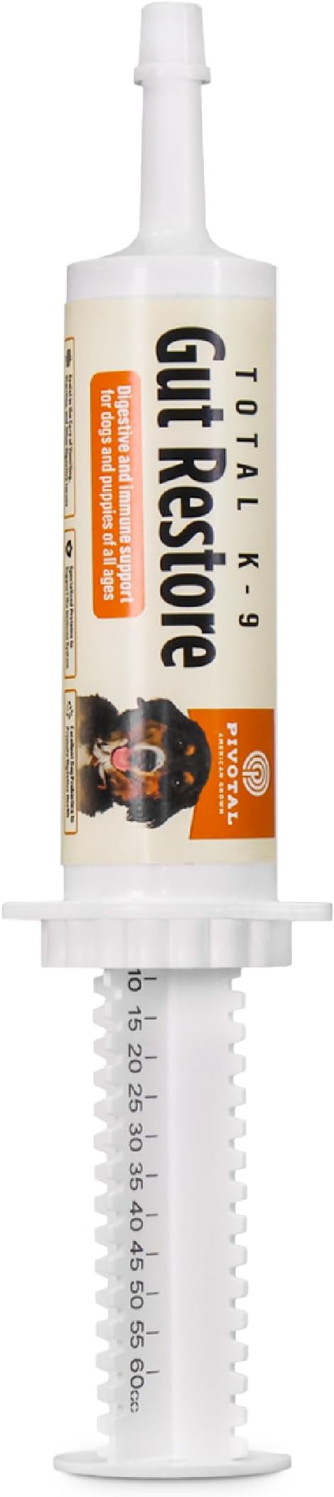 Dog Gut Restore Supplement – Probiotics & Digestive Enzymes for Dogs, Supports Gut Health, Stool Balance & Immune Support – Oral Paste Syringe 60g, Made in USA