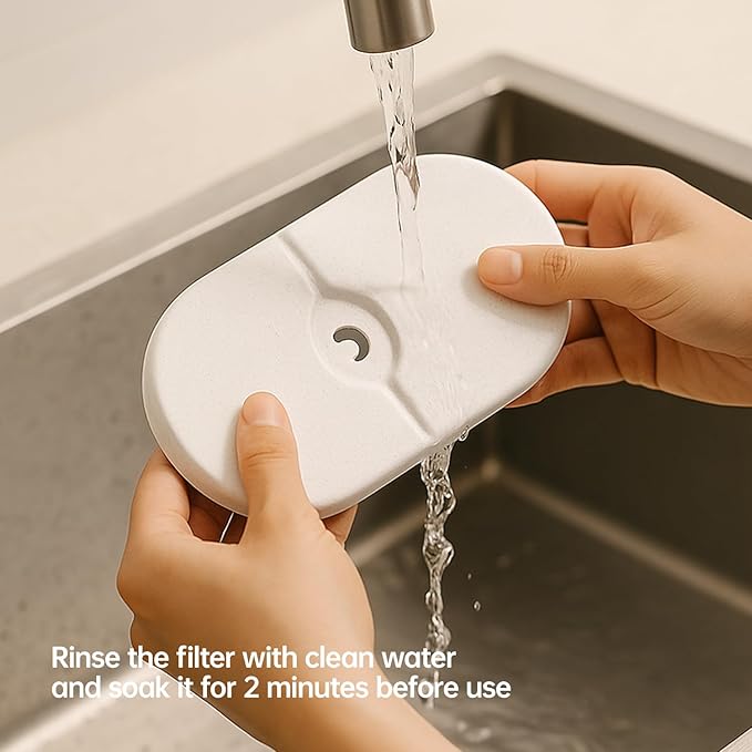 6-Pack Replacement Filters for PETSEE S1 Series Automatic Pet Water Fountain – Triple Filtration System, Removes Impurities & Hair, Easy to Use, Replace Every 4 Weeks