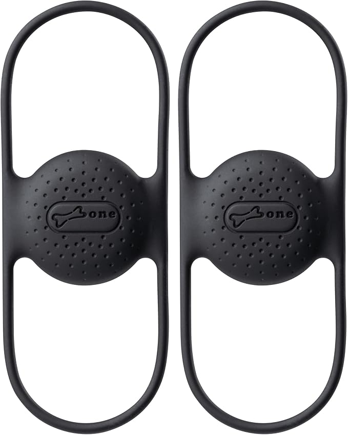 BONE Bike Air Tracker Tag Strap (2 Packs), Hidden Bicycle GPS Tracker Case for Apple Tag, Ultra-Lightweight Scratch-Free & Waterproof Silicone Holder, Anti-Theft Seatpost Mount for Mountain Bikes