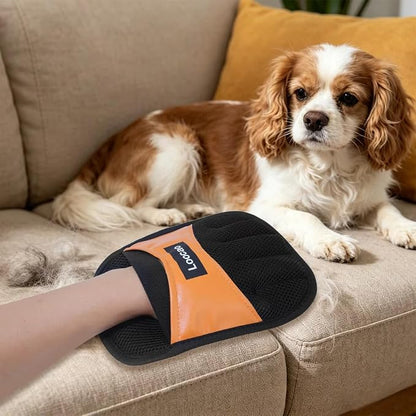Pet Hair Removal Gloves Cat & Dog, Electrostatic Reusable Remover Tool | Upgraded Washable 5-Finger pet Hair Remover Works for Laundry, Couch, Carpet & car seat, Easily removes Dog and cat Fur,2 Pack