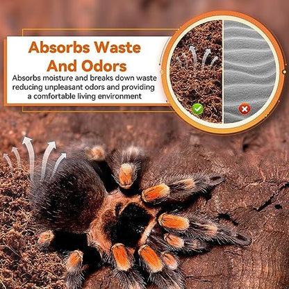 Legigo 4 Pack Coconut Fiber Substrate, Natural Coco Coir Reptile Bedding