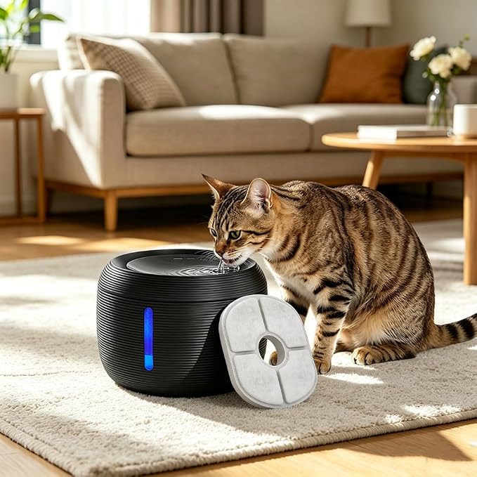Cat Fountain Filters, 6 Pack Cat Water Fountain Filter | Replacement Compatible with Delight Paw 85oz/2.5L Automatic Pet Water Fountain