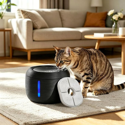 Cat Fountain Filters, 6 Pack Cat Water Fountain Filter | Replacement Compatible with Delight Paw 85oz/2.5L Automatic Pet Water Fountain