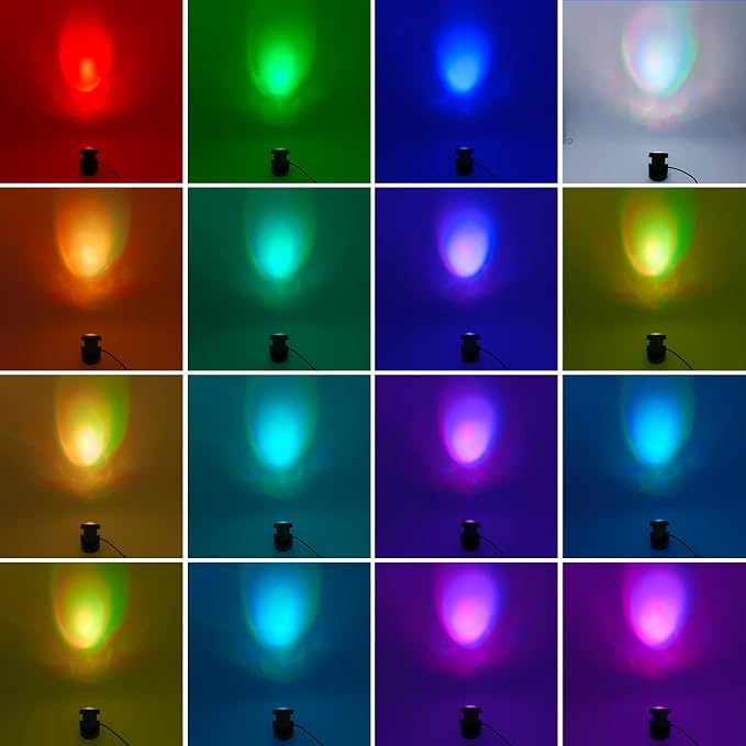 Colored Pond Lights with Timer, APP Control RGB Fountain Light IP68 Waterproof, Dimmable Outdoor Landscape Lights for Fish Tank Pond Fountain Garden (2 Lights)