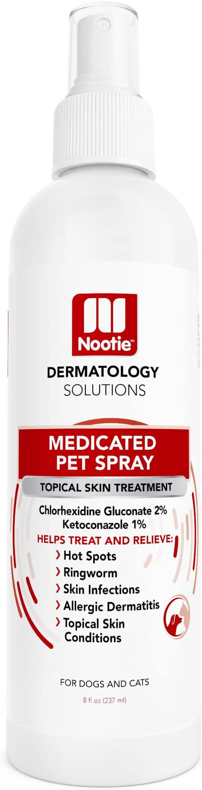 Nootie Medicated Pet Spray for Dogs & Cats, Sensitive Skin Chlorhexidine Spray, Allergy and Itch Relief for Dogs, Sold in Over 5,000 Vet Clinics & Pet Stores Worldwide