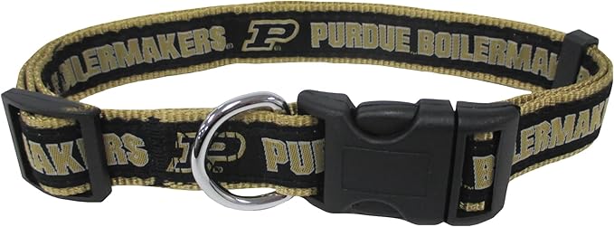 Pets First Collegiate PET Collar New Version Purdue Boilermakers Dog Collar, Size Medium. Best Sports Team Color for Dogs & Cats. A Shiny & Colorful Dog & Cat Collar Licensed by The NCAA