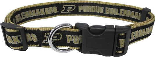 Pets First Collegiate PET Collar New Version Purdue Boilermakers Dog Collar, Size Medium. Best Sports Team Color for Dogs & Cats. A Shiny & Colorful Dog & Cat Collar Licensed by The NCAA