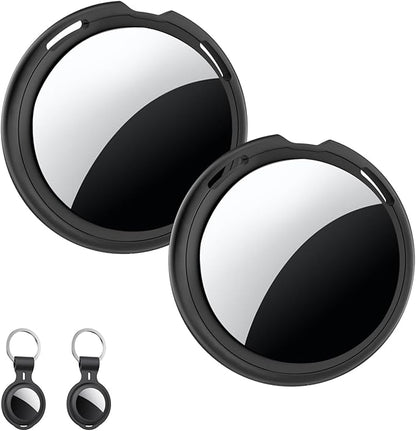 2 Pack Tracker Tag [Apple MFi Certified] Pair with Apple Find My (iOS Only) Air Bluetooth Smart Tag Key Finder Item Locator Waterproof Worldwide Tracking Device for Kid Pet Wallet Backpack Dog Luggage