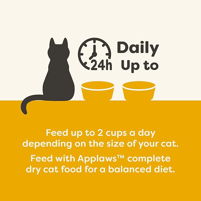 Applaws Natural Wet Cat Food in Broth, Limited and Natural Ingredients, High Protein with No Artificial Additives, Chicken, Carrots & Green Beans in Broth (10 x 2.12 oz Easy-Open Cups)