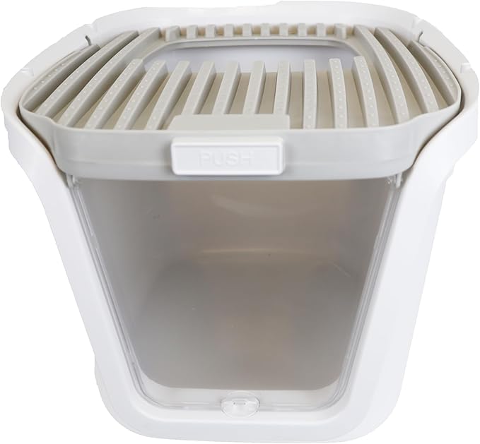 Cat Litter Box Includes Cat Toy and Plastic Scooper, 21.85x17.52x15.08