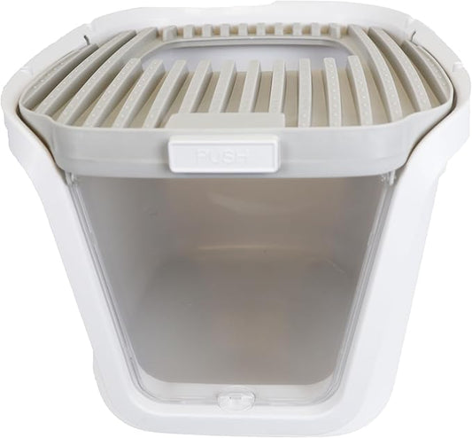 Cat Litter Box Includes Cat Toy and Plastic Scooper, 21.85x17.52x15.08
